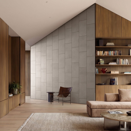Płyta betonowa na ścianę 2D PA01 600x300x10, szarobeżowy CL05, beton architektoniczny