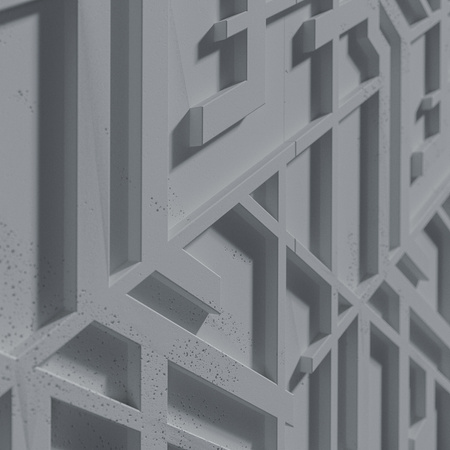 Płyta betonowa na ścianę 3D PB27 1200x600x35, antracytowy B08, beton architektoniczny