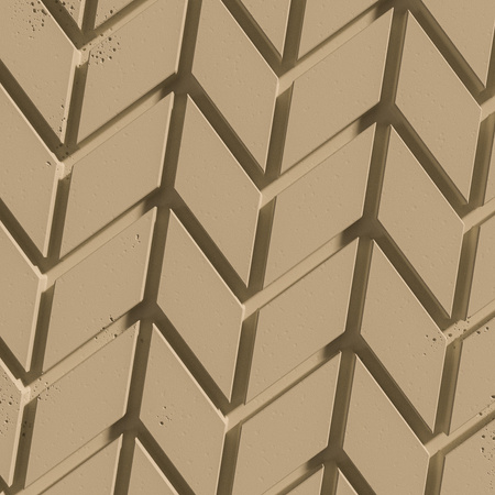 Płyta betonowa na ścianę 3D PB48 935x600x25, miodowy CL03, beton architektoniczny