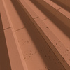 Płyta betonowa na ścianę 3D PB40 1350x510x30, terakota CL01, beton architektoniczny