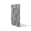 Płyta betonowa na ścianę 3D PB11 1200x600x40, antracytowy B08, wzór A, beton architektoniczny