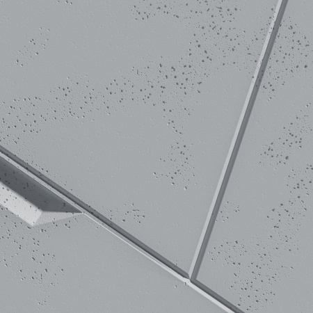Płyta betonowa na ścianę 3D PB18B 1200x600x38, szary S96; wzór B, beton architektoniczny