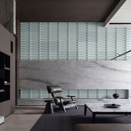 Płyta betonowa na ścianę 3D PB51 800x410x20, jasny błękit CL06, beton architektoniczny