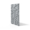 Płyta betonowa na ścianę 3D PB27 1200x600x35, szary S96, beton architektoniczny