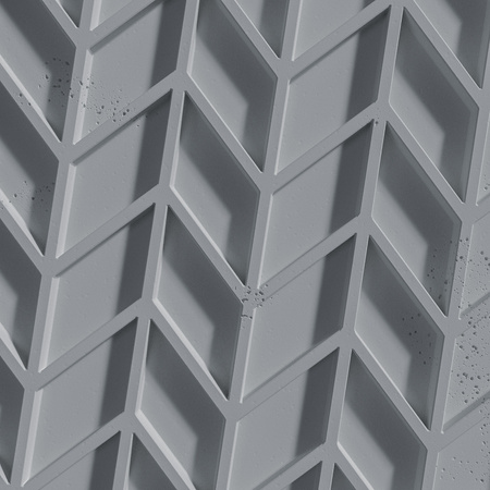 Płyta betonowa na ścianę 3D PB49 935x600x25, antracytowy B08, beton architektoniczny