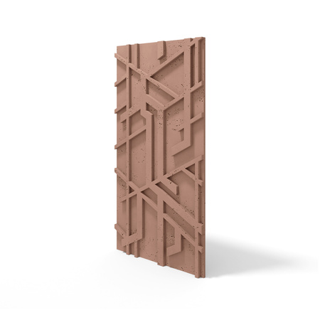 Płyta betonowa na ścianę 3D PB27 1200x600x35, brudny róż CL07, beton architektoniczny
