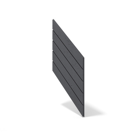 Płyta betonowa na ścianę 3D PB43 1210x500x25, czarny B15, beton architektoniczny
