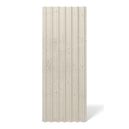 Płyta betonowa na ścianę 3D PB60 1350x520x35, kość słoniowa KS, beton architektoniczny