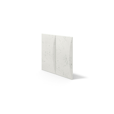 Płyta betonowa na ścianę 3D PB20 600x600x40, zgaszona biel B0, beton architektoniczny