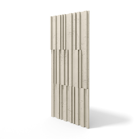 Płyta betonowa na ścianę 3D PB42 1350x600x30, kość słoniowa KS, beton architektoniczny