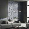 Płyta betonowa na ścianę 3D PB09 1200x600x45, antracytowy B08, beton architektoniczny