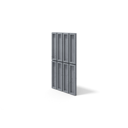 Płyta betonowa na ścianę 3D PB51 800x410x20, antracytowy B08, beton architektoniczny