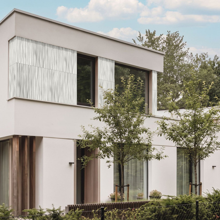 Płyta betonowa na ścianę 3D PB03 1000x500x32, zgaszona biel B0, beton architektoniczny