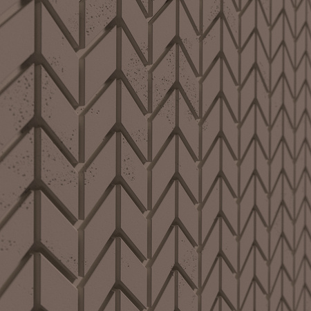 Płyta betonowa na ścianę 3D PB48 935x600x25, czekoladowy CL02, beton architektoniczny
