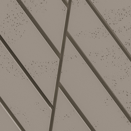 Płyta betonowa na ścianę 3D PB43 1210x500x25, szarobeżowy CL05, beton architektoniczny