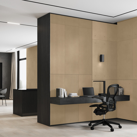 Płyta betonowa na ścianę 3D PB38 1350x480x30, miodowy CL03, beton architektoniczny