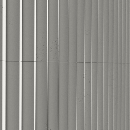 Płyta betonowa na ścianę 3D PB62 1350x480x35, zgaszona biel B0, beton architektoniczny