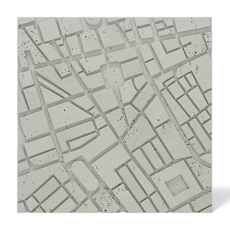 Płyta betonowa na ścianę 3D PB71F 600x600x22, pistacjowy CL08; wzór F, beton architektoniczny