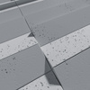 Płyta betonowa na ścianę 3D PB69 5x22,6x2, szary S96, beton architektoniczny