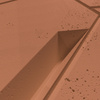 Płyta betonowa na ścianę 3D PB18B 1200x600x38, terakota CL01; wzór B, beton architektoniczny