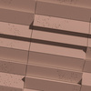 Płyta betonowa na ścianę 3D PB69 5x22,6x2, brudny róż CL07, beton architektoniczny