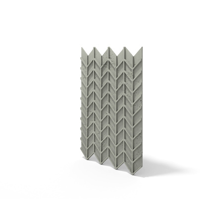 Płyta betonowa na ścianę 3D PB49 935x600x25, zgaszona zieleń CL09, beton architektoniczny
