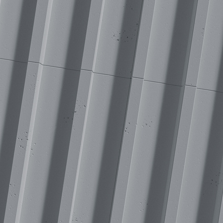 Płyta betonowa na ścianę 3D PB40 1350x510x30, antracytowy B08, beton architektoniczny