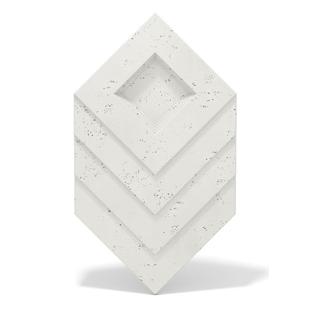 Płyta betonowa na ścianę 3D PB21 1050x600x45, zgaszona biel B0, beton architektoniczny
