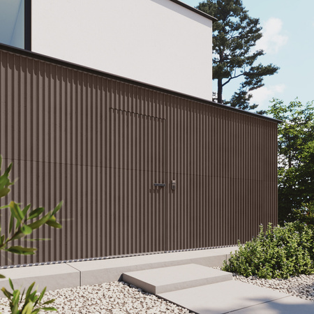 Płyta betonowa na ścianę 3D PB59 1350x500x35, czekoladowy CL02, beton architektoniczny