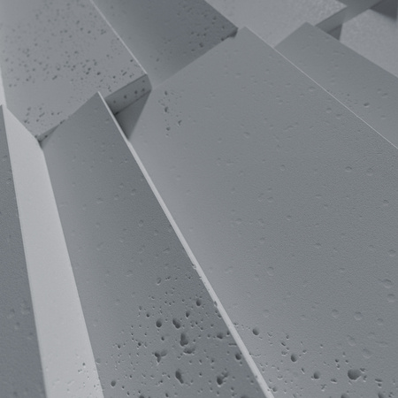 Płyta betonowa na ścianę 3D PB04 1200x600x45, antracytowy B08, beton architektoniczny