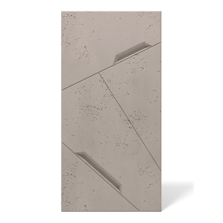 Płyta betonowa na ścianę 3D PB18 1200x600x38, szarobeżowy CL05, beton architektoniczny