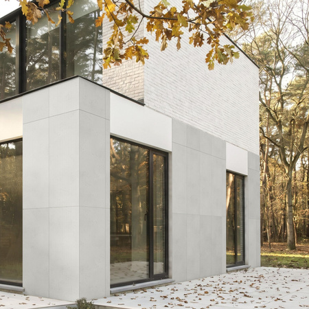 Płyta betonowa na ścianę 3D PB37 1350x600x12, zgaszona biel B0, beton architektoniczny