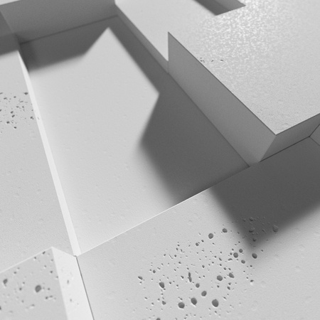 Płyta betonowa na ścianę 3D PB11 1200x600x40, jasnoszary S50; wzór A, beton architektoniczny