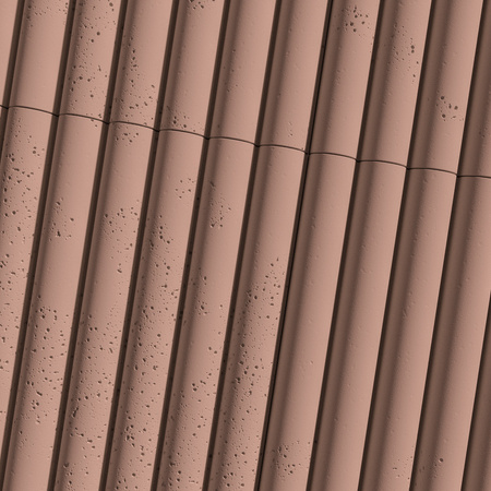Płyta betonowa na ścianę 3D PB57 1350x460x30, brudny róż CL07, beton architektoniczny