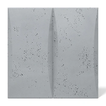 Płyta betonowa na ścianę 3D PB20 600x600x40, szary S96, beton architektoniczny