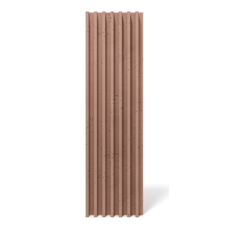 Płyta betonowa na ścianę 3D PB41 1350x380x44, brudny róż CL07, beton architektoniczny