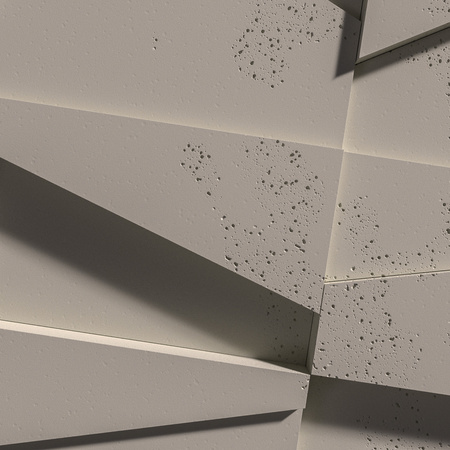 Płyta betonowa na ścianę 3D PB09 1200x600x45, kaszmirowy CL04, beton architektoniczny