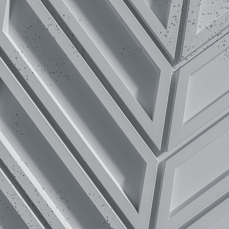 Płyta betonowa na ścianę 3D PB50 1156x600x20, szary S96, beton architektoniczny
