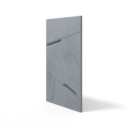Płyta betonowa na ścianę 3D PB18B 1200x600x38, antracytowy B08; wzór B, beton architektoniczny