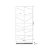 Płyta betonowa na ścianę 3D PB09 1200x600x45, kaszmirowy CL04, beton architektoniczny