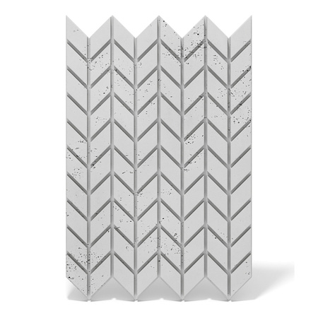 Płyta betonowa na ścianę 3D PB48 935x600x25, jasnoszary S50, beton architektoniczny