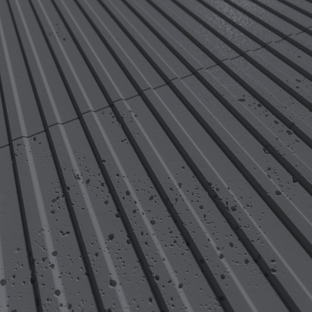 Płyta betonowa na ścianę 3D PB37 1350x600x12, czarny B15, beton architektoniczny