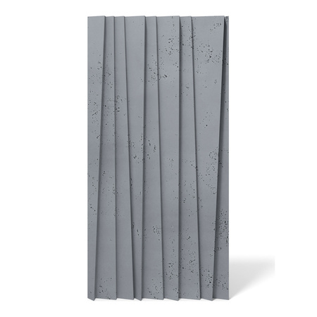Płyta betonowa na ścianę 3D PB04 1200x600x45, antracytowy B08, beton architektoniczny