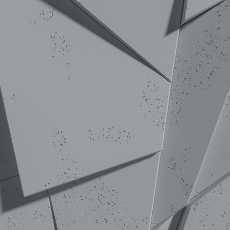 Płyta betonowa na ścianę 3D PB05C 1200x600x48, antracytowy B08, wzór C, beton architektoniczny