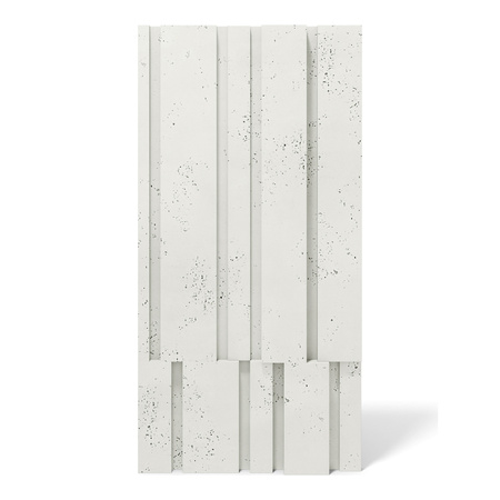 Płyta betonowa na ścianę 3D PB13 1200x600x40, zgaszona biel B0, beton architektoniczny