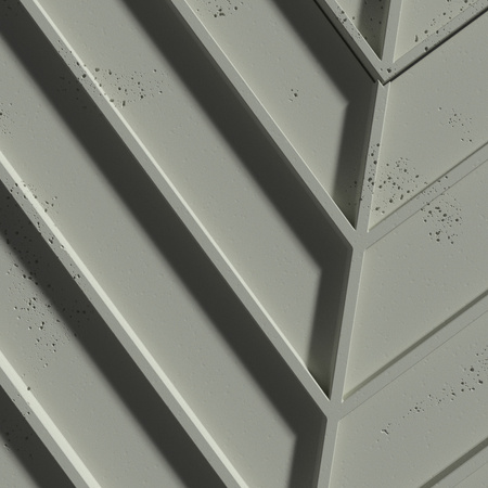 Płyta betonowa na ścianę 3D PB45 1188x600x25, zgaszona zieleń CL09, beton architektoniczny