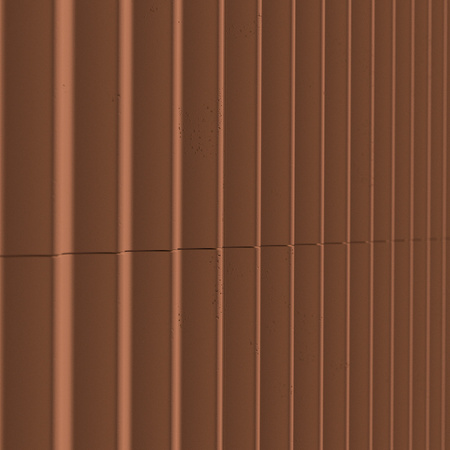 Płyta betonowa na ścianę 3D PB60 1350x520x35, terakota CL01, beton architektoniczny