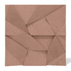 Płyta betonowa na ścianę 3D PB06 600x600x42, brudny róż CL07, beton architektoniczny
