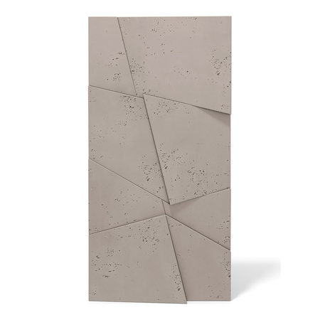 Płyta betonowa na ścianę 3D PB05B 1200x600x48, szarobeżowy CL05, wzór B, beton architektoniczny