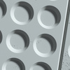 Płyta betonowa na ścianę 3D PB28 1200x600x30, jasny błękit CL06, beton architektoniczny